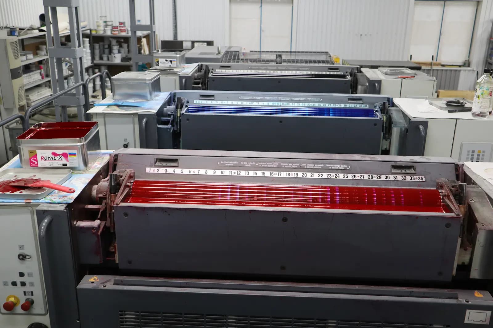 Кипсейки у офсетной печатной машины Roland MAN 704