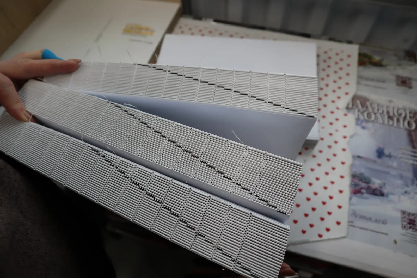 Пример обжатого корешка