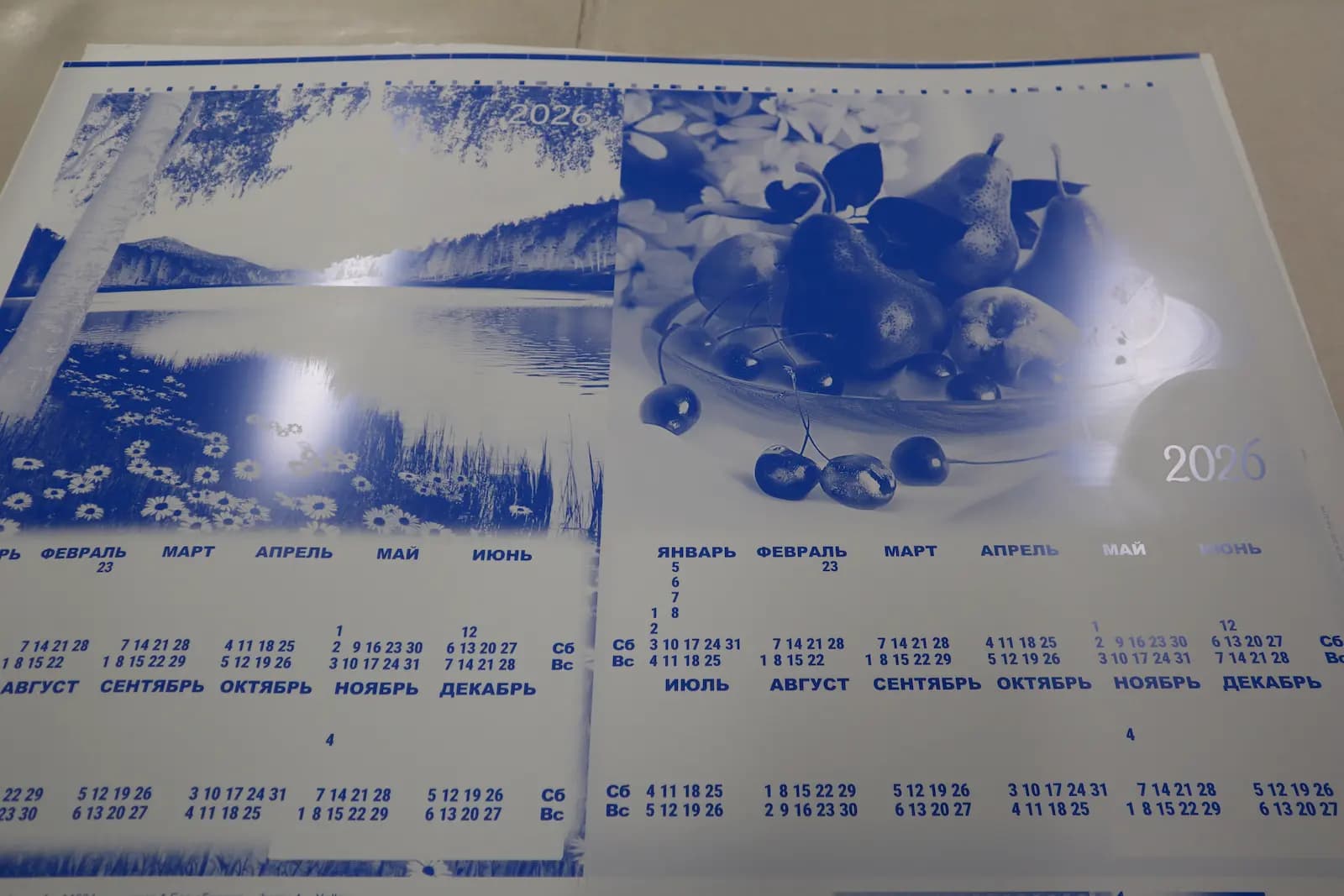 Поверхность офсетной печатной формы