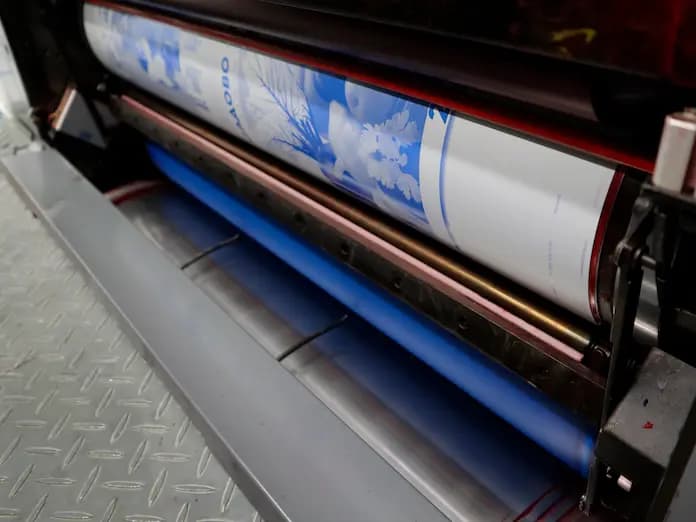 Изготовление книг в типографии - вставка блока в крышку