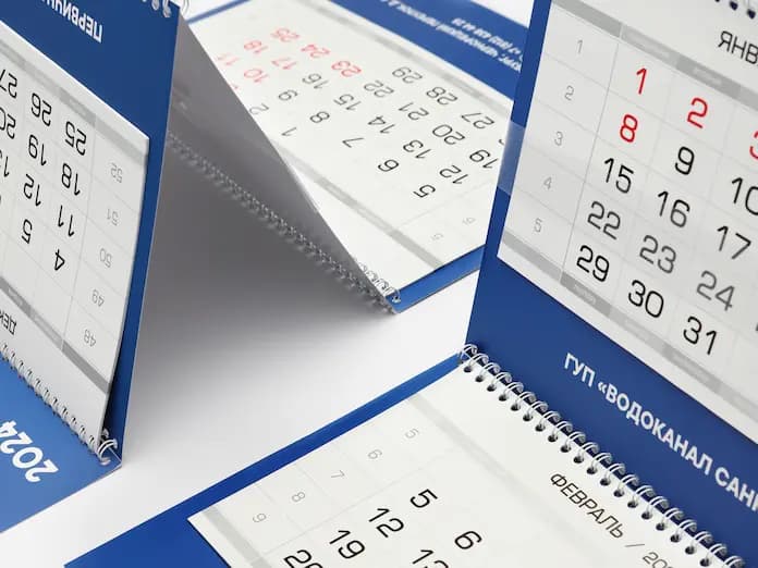 Изготовление календарей трио