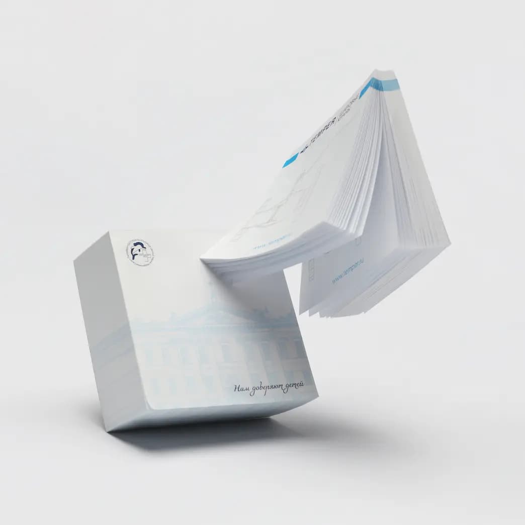 Изготовление блоков для записей в типографии