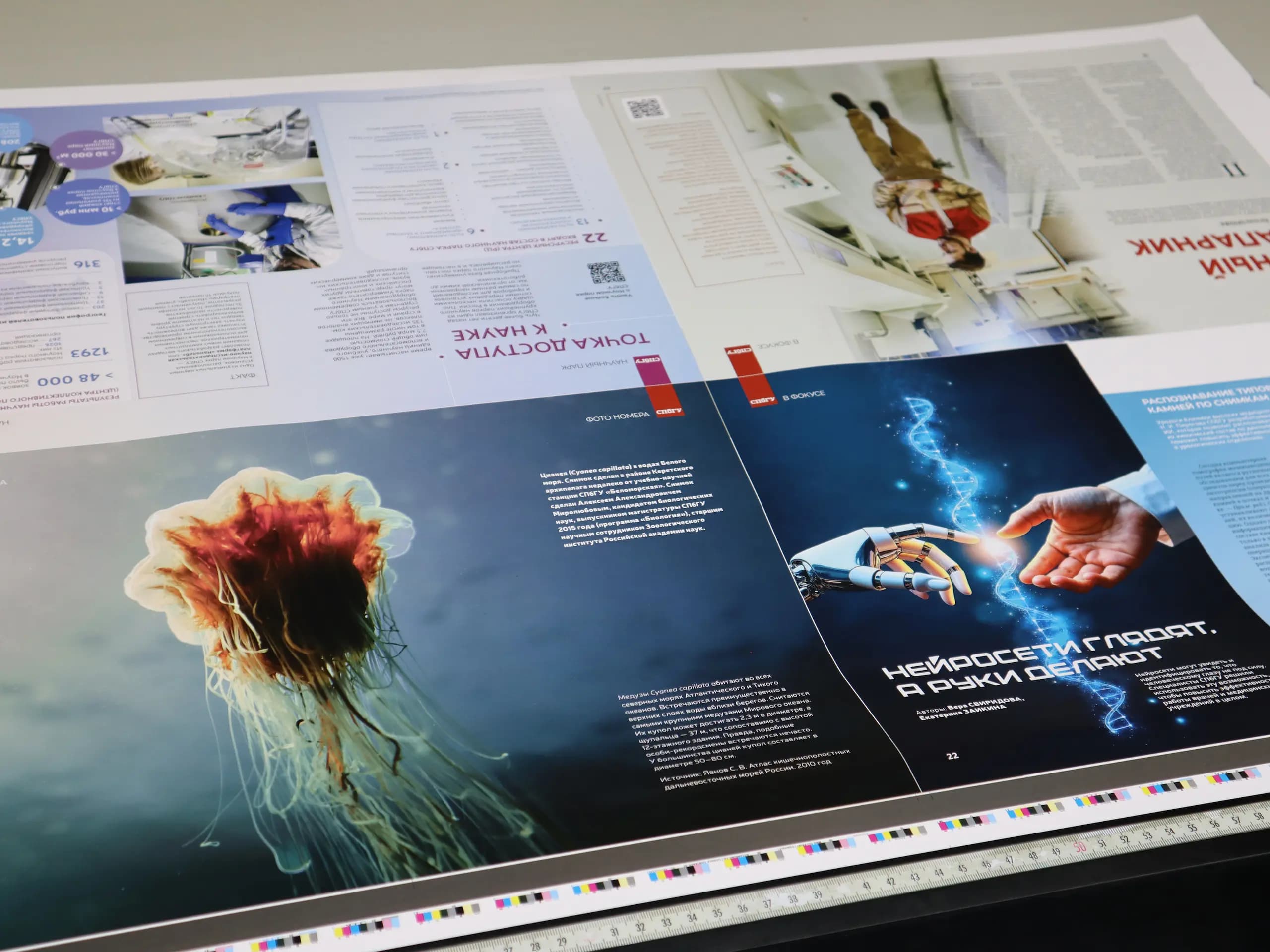 Образец офсетной цветопробы