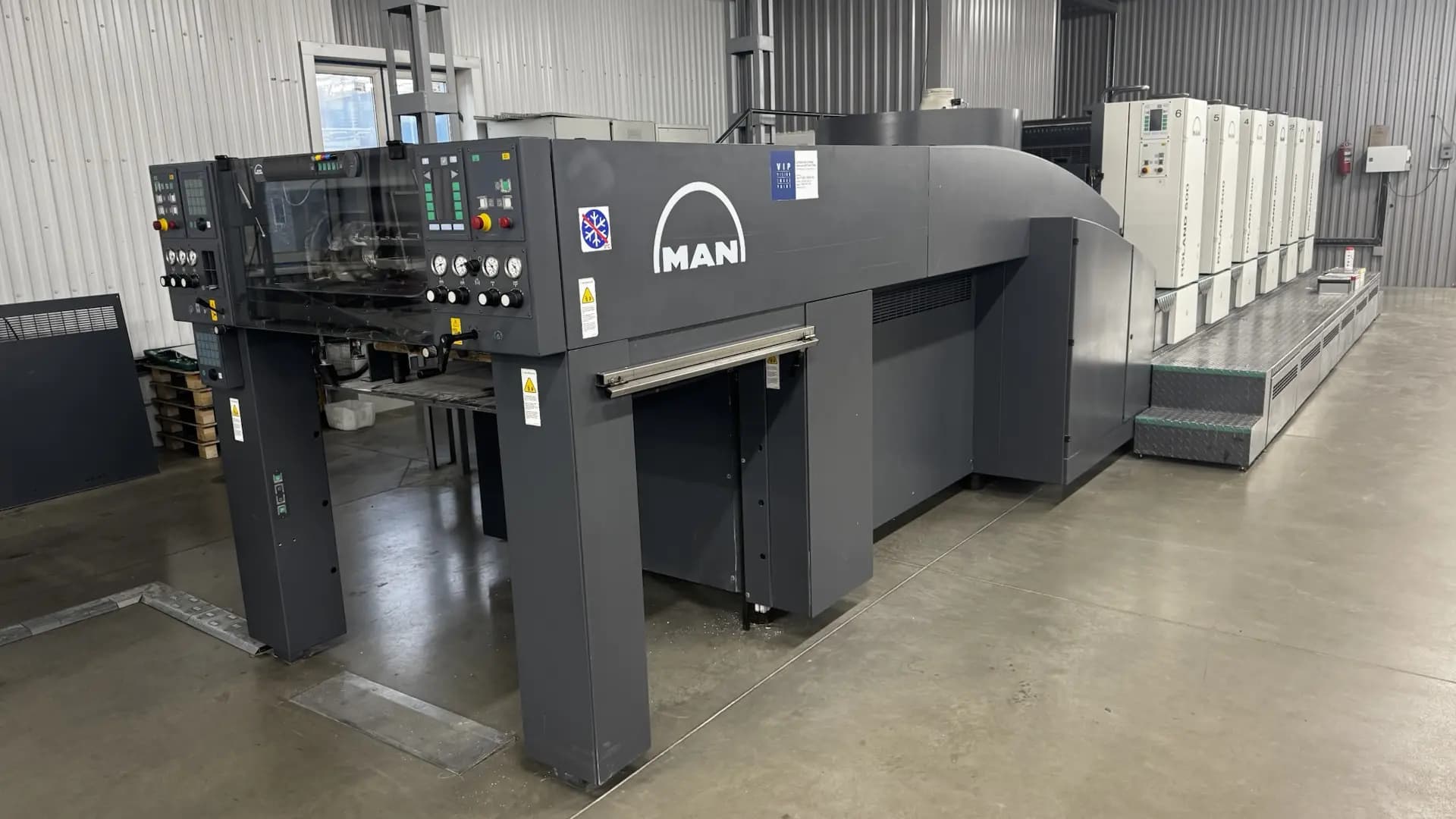 MAN Roland 505 офсетная печатная машина второго формата