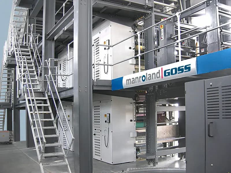 Пример офсетной печатной машины