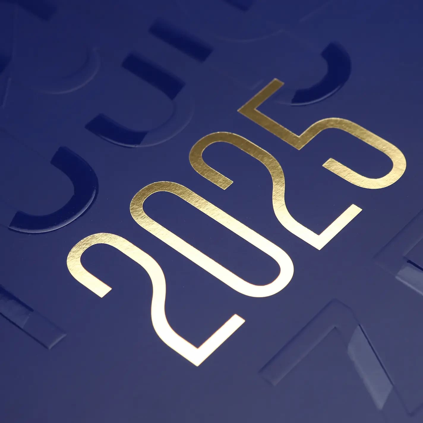 Проба шпигеля корпоративного календаря. Образец тиснения