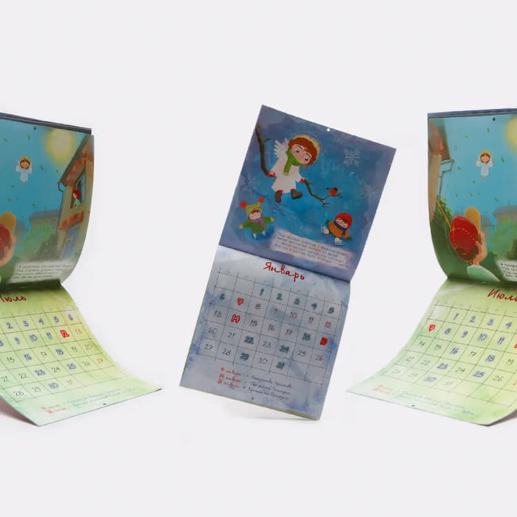 Изготовление перекидных календарей