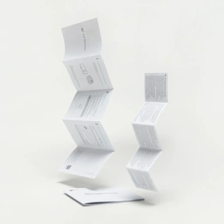 Печать инструкций в типографии