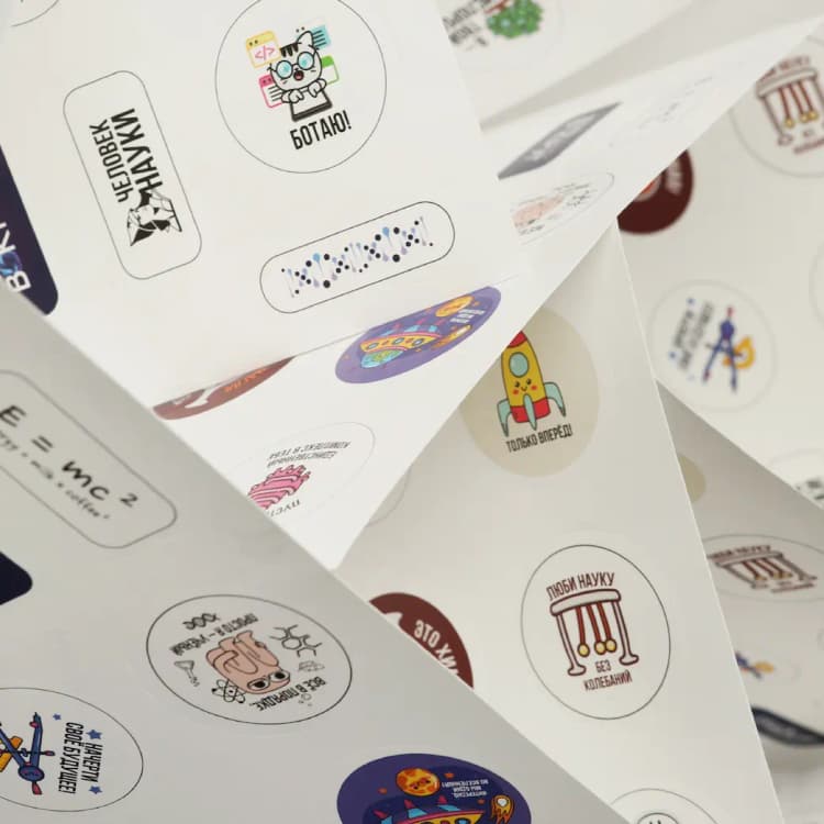 Печать наклеек в типографии